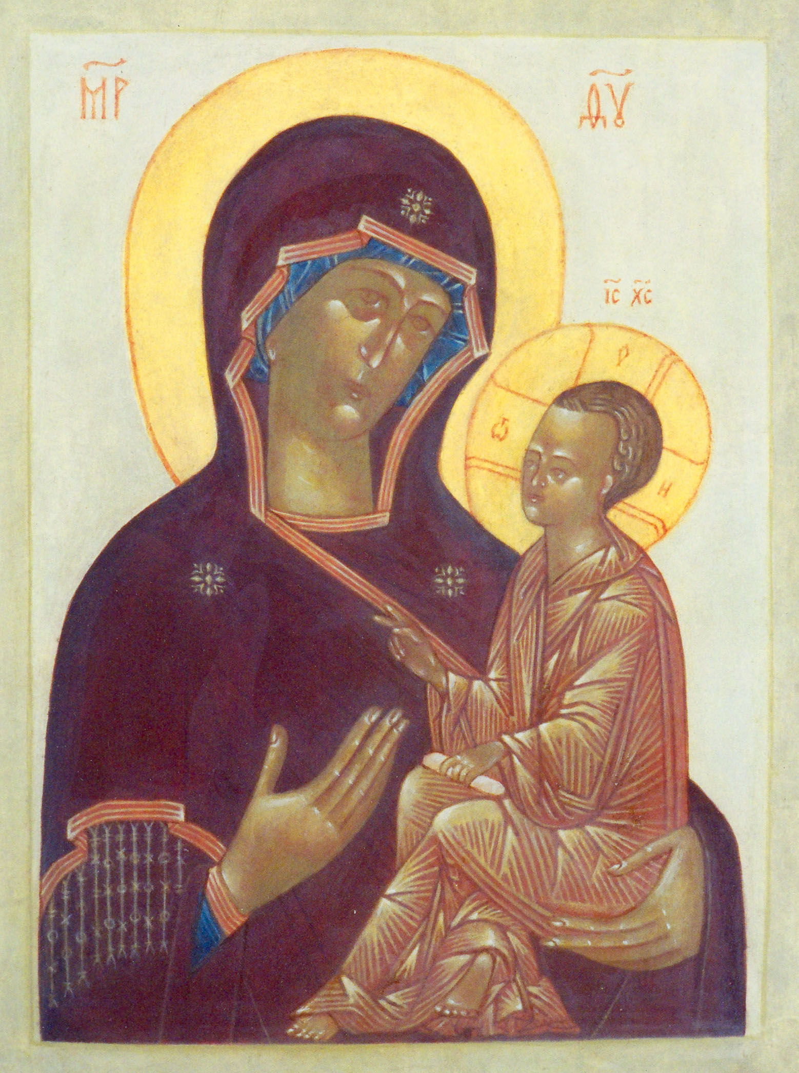 Religious icon: The Mother of God of Tichvine