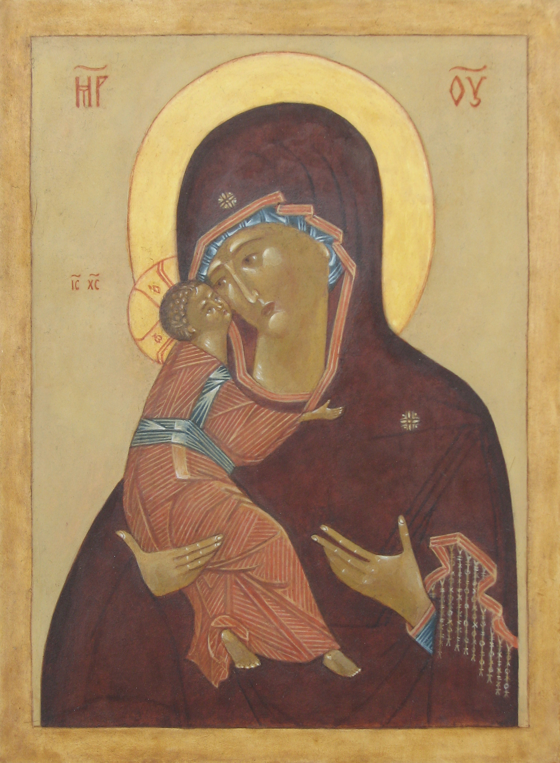 Religious icon: The Mother of God of Vladimir