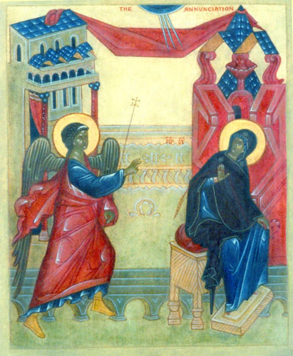 Religious icon: The Annunciation