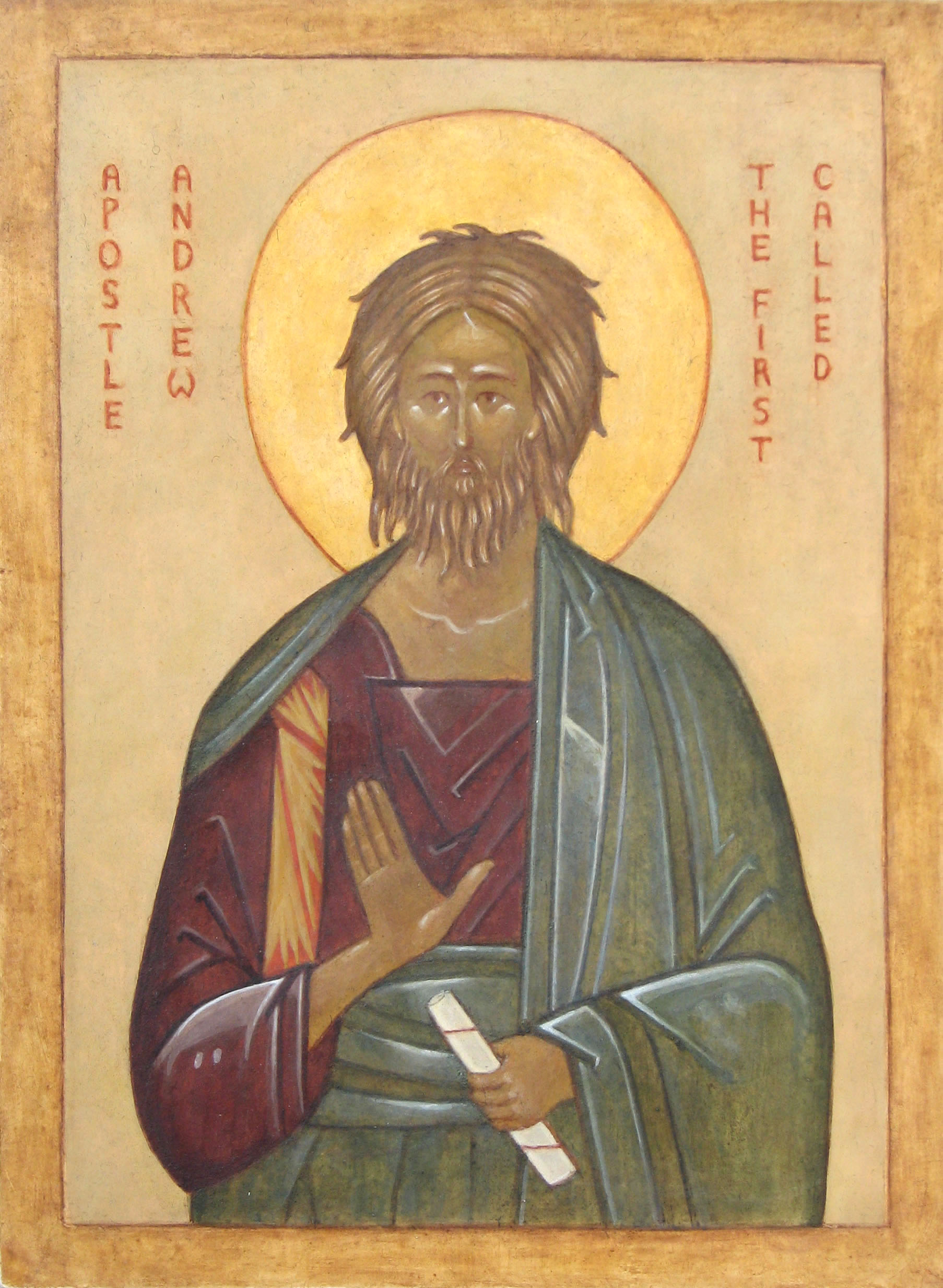 Religious icon: Apostle Andrew the First Called