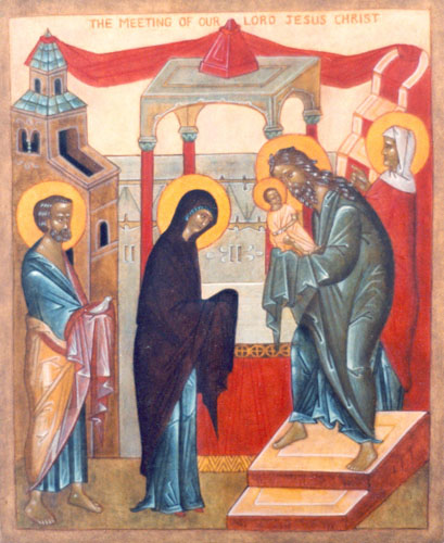 Religious icon: The Presentation in the Temple